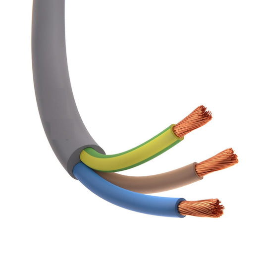 Cavo elettrico FROR 3x1,5 mmq 450/750V grigio - Tripolare con guaina 20, 50 e 100 metri