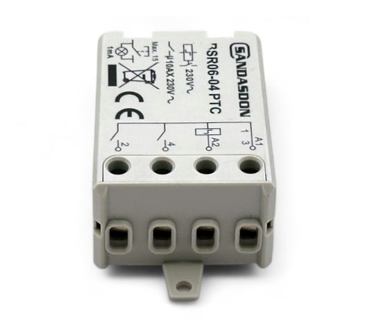 Rele ad impulsi meccanico 230V 10A 2 contatti - 4 sequenze comando luci