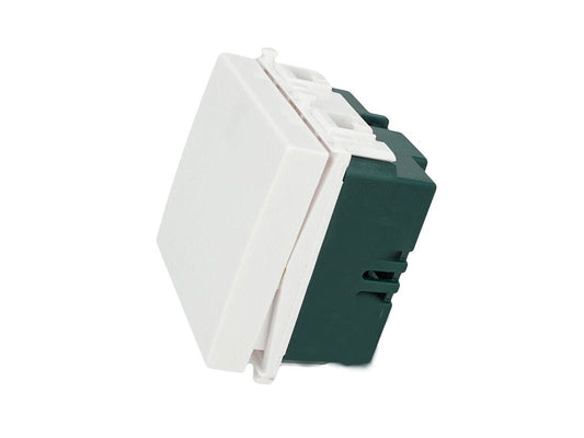 Interruttore unipolare 1P 16A 2 moduli compatibile con Vimar Plana - modulo da incasso per supporto e placca compatibile