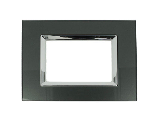 Placca Plexi effetto vetro lucido compatibile con BTicino Living Light - Cornice frontale da incasso - BTicino Living Light