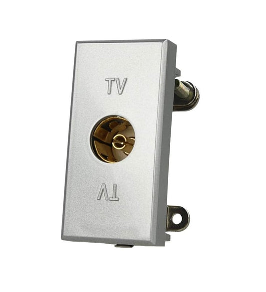 Presa TV coassiale femmina compatibile con BTicino Axolute - Nero