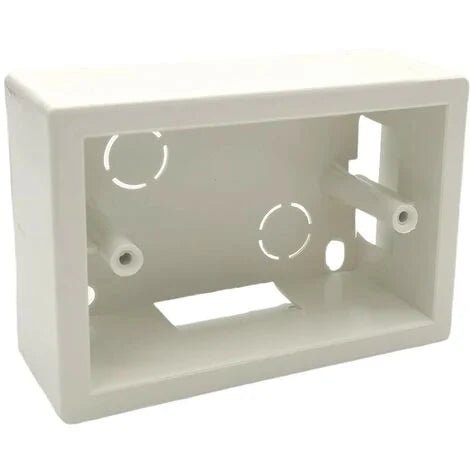 Scatola da parete modulare monoblocco IP40 bianca - montaggio esterno universale