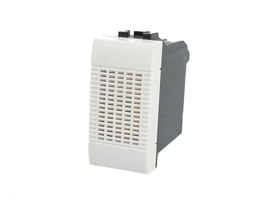 Suoneria a bronzo 6A 220V compatibile con BTicino Living Light e Living International - modulo da incasso per supporto e placca compatibile