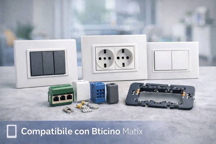 Placche compatibili con BTicino Matix