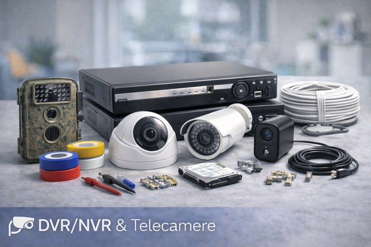 DVR, NVR e telecamere per videosorveglianza
