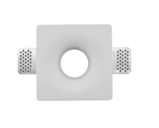 Portafaretto a filo da incasso in gesso verniciabile GU10 GS-05 - Effetto rasomuro - immagine 2