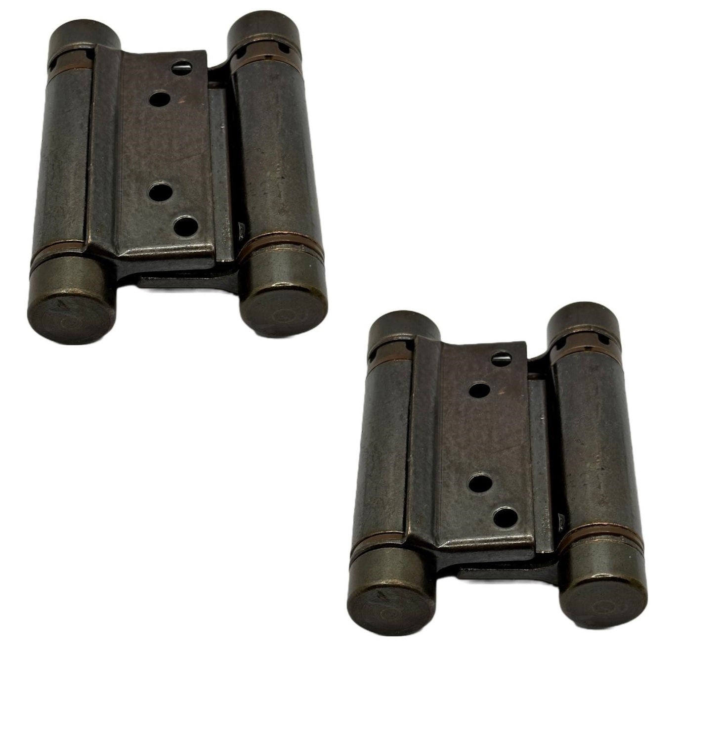 Set 2 cerniere a molla doppia azione 100 mm per ante, porte leggere e sportelli