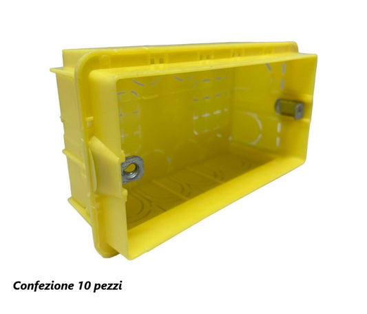 10 Pezzi Scatola da incasso 504 4 moduli universale per muratura - affiancabile