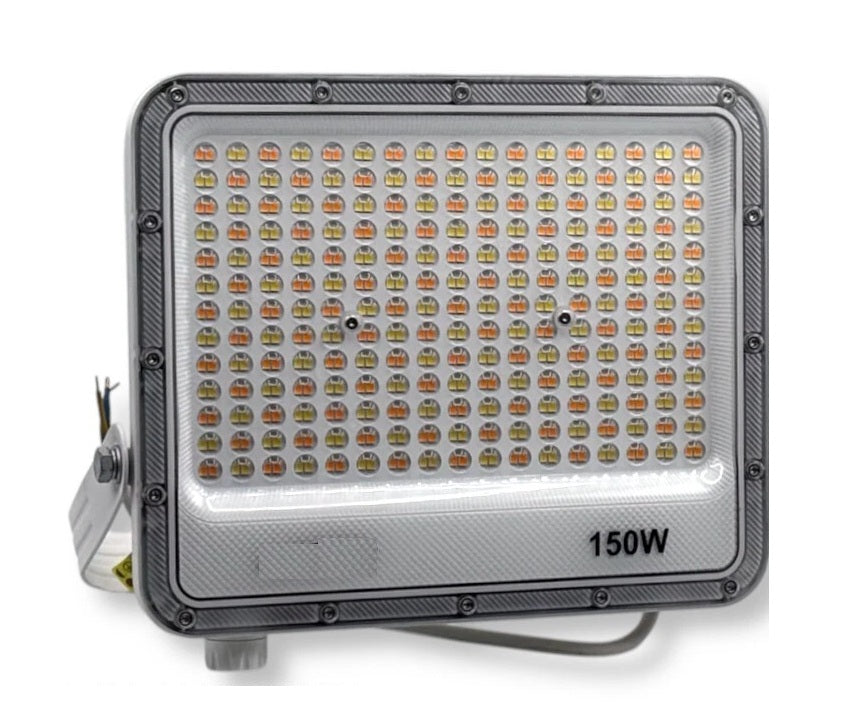 Faro LED Slim 150W da esterno IP65 CCT 3 in 1 - corpo bianco