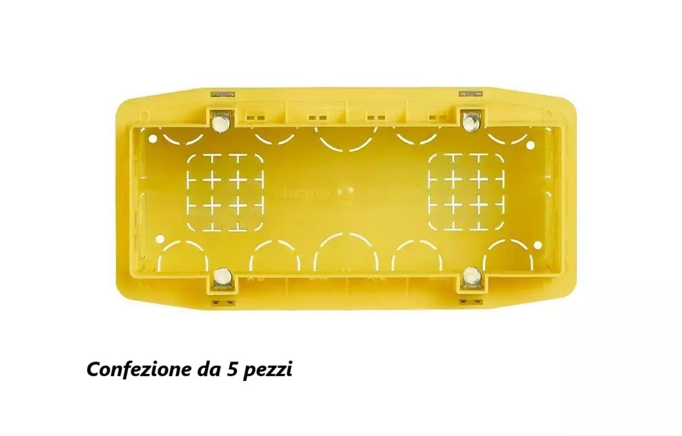 5 Pezzi Scatola da incasso 506/507 6-7 moduli universale per muratura - affiancabile