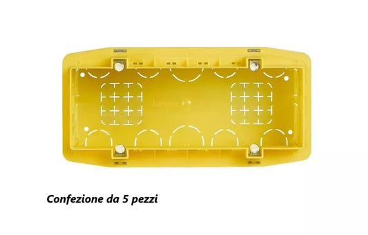 5 Pezzi Scatola da incasso 506/507 6-7 moduli universale per muratura - affiancabile