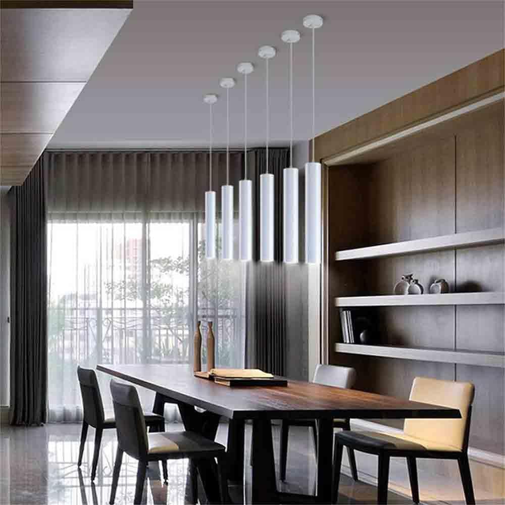 Lampadario a sospensione LED cilindrico 3W bianco - punto luce da interno