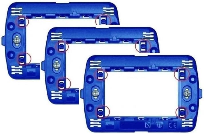 Supporti portafrutti 3 pezzi compatibili con BTicino Living Matix Axolute