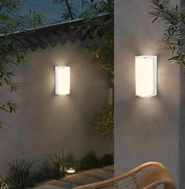 Applique LED 10W da esterno IP65 bianca - luce fredda o naturale