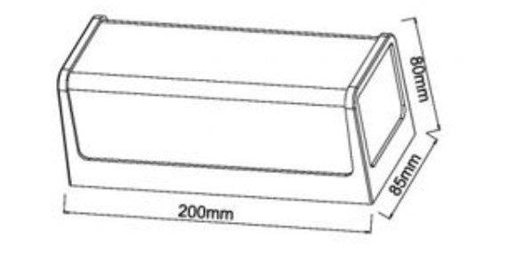 Applique LED 10W da esterno IP65 nera - luce fredda o naturale