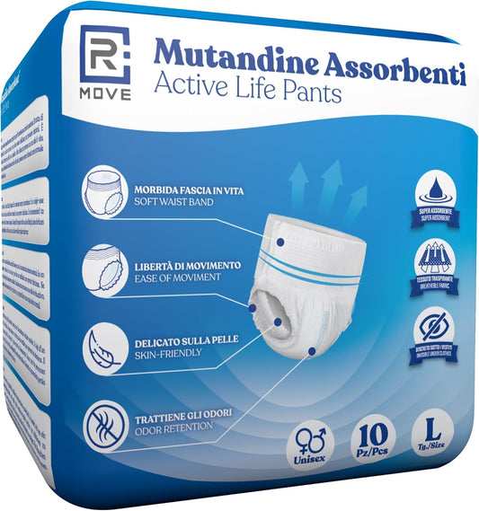 Mutandine assorbenti per adulti ActiveLife Pants L 10 pz