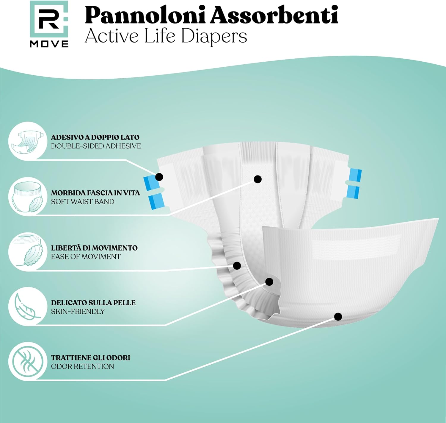 Pannoloni assorbenti per adulti ActiveLife L 25 pz