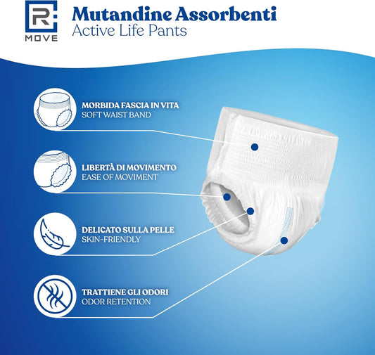 Mutandine assorbenti per adulti ActiveLife Pants XL 9 pz