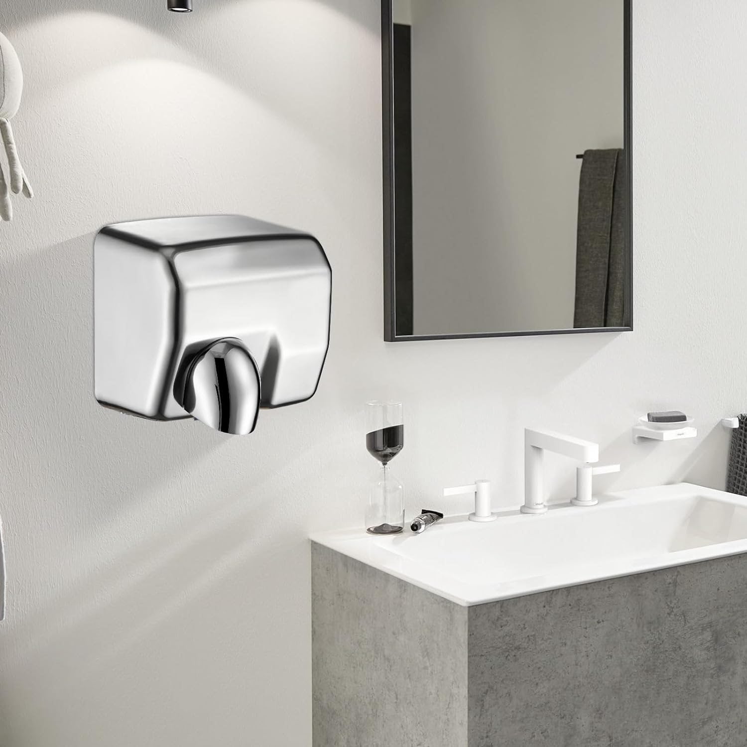 Asciugamani elettrico professionale 2300W da parete Hotel, bar e ristoranti - immagine 6