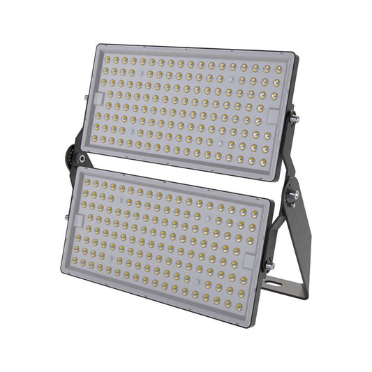 Faro LED modulare 500W IP65 nero 6500K - proiettore ad alta potenza per esterno
