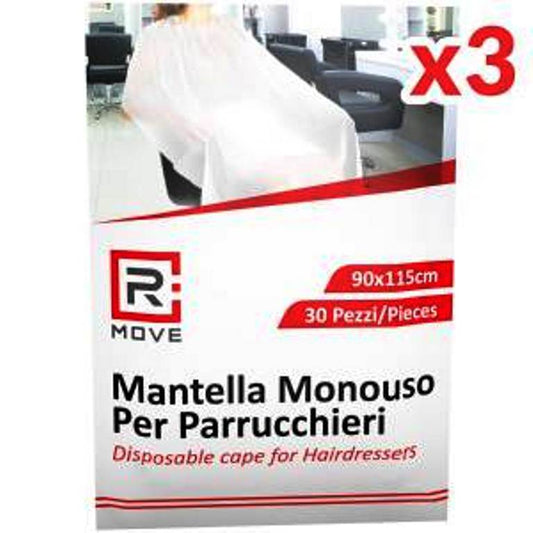 Mantelline monouso da parrucchiere 90x115cm - 90 pezzi