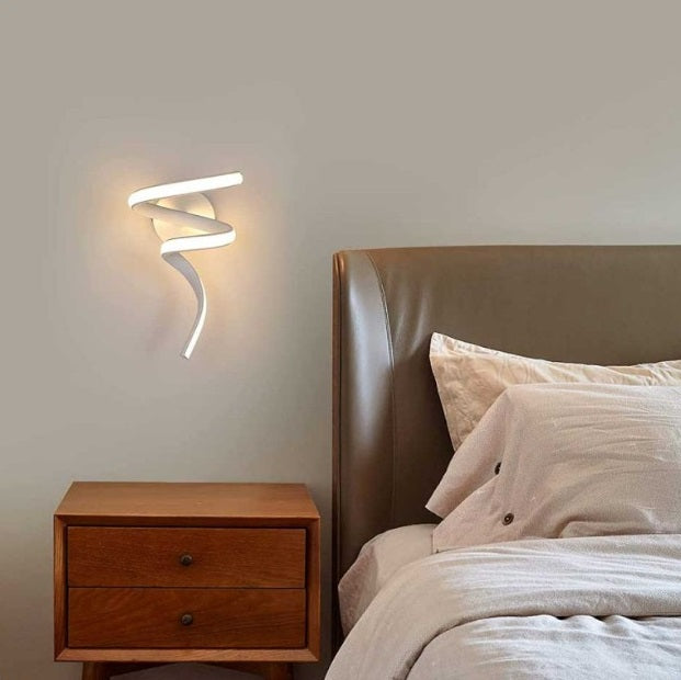 Applique LED a spirale da parete 10W CCT 3 in 1 - luce selezionabile