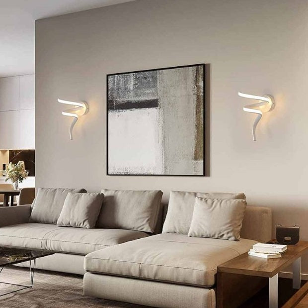 Applique LED a spirale da parete 10W CCT 3 in 1 - luce selezionabile