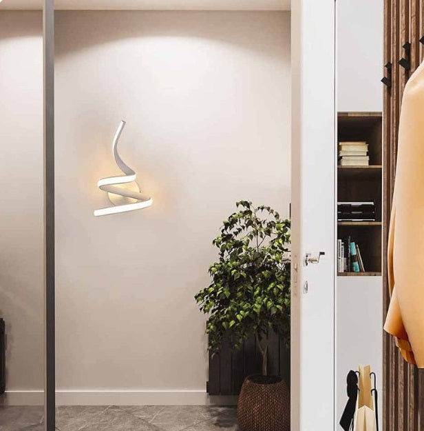Applique LED a spirale da parete 10W CCT 3 in 1 - luce selezionabile