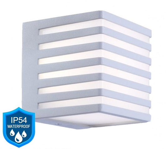 Applique LED quadrata 10W da esterno IP54 bianca CCT 3 in 1