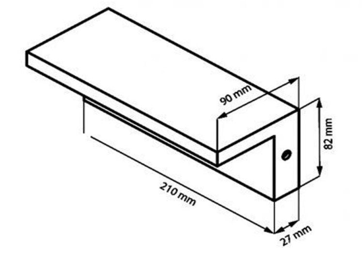 Applique LED 10W da esterno IP54 CCT 3 in 1 - luce selezionabile