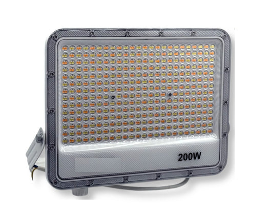 Faro LED Slim 200W da esterno IP65 CCT 3 in 1 - corpo bianco