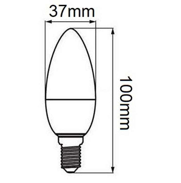 Lampadina LED Candela E14 6W 510 lm - luce calda naturale o fredda
