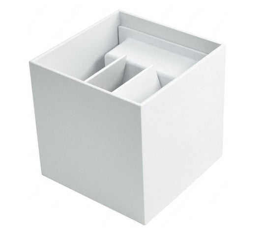 Applique LED COB 12W da esterno IP65 bianca - doppia emissione fascio regolabile