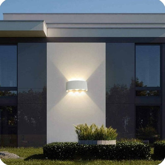 Applique LED 16W da esterno IP65 bianca - doppia emissione CCT 3 in 1