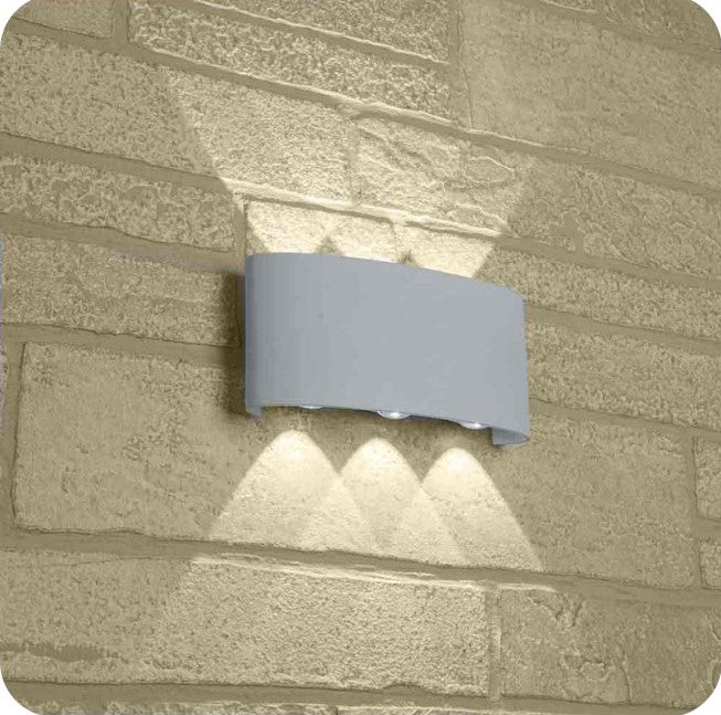 Applique LED 16W da esterno IP65 bianca - doppia emissione CCT 3 in 1