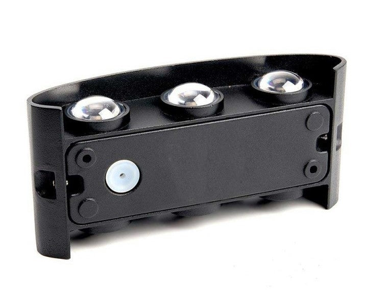Applique LED 16W da esterno IP65 nera - doppia emissione CCT 3 in 1