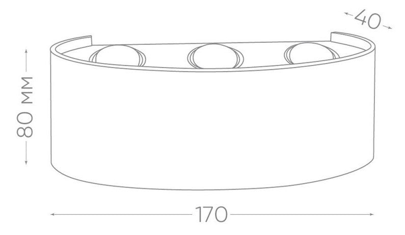 Applique LED 16W da esterno IP65 nera - doppia emissione CCT 3 in 1