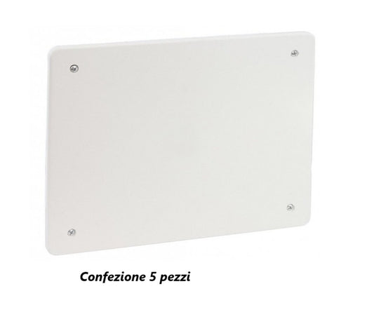 5 Pezzi Coperchio rettangolare 153x98 mm Misura 4 per scatola derivazione - con viti