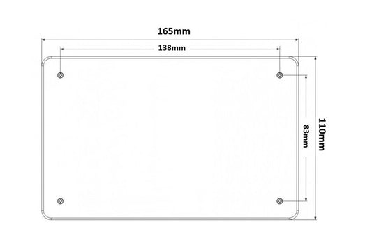 5 Pezzi Coperchio rettangolare 153x98 mm Misura 4 per scatola derivazione - con viti