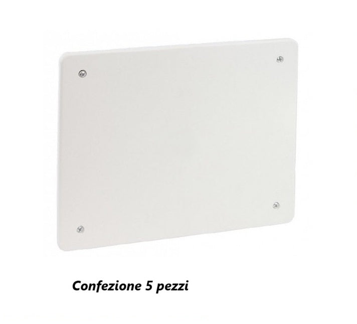 5 Pezzi Coperchio rettangolare 161x130 mm Misura 5 per scatola derivazione - con viti