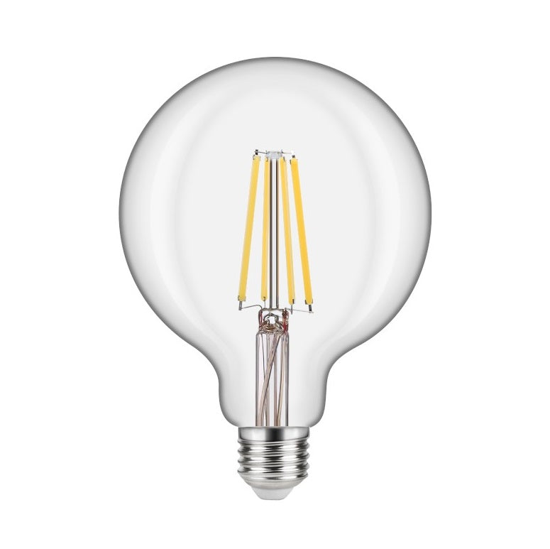 Lampadina LED Globo E27 G125 12W a filamento - luce calda naturale o fredda
