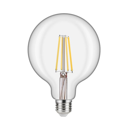 Lampadina LED Globo E27 G125 12W a filamento - luce calda naturale o fredda