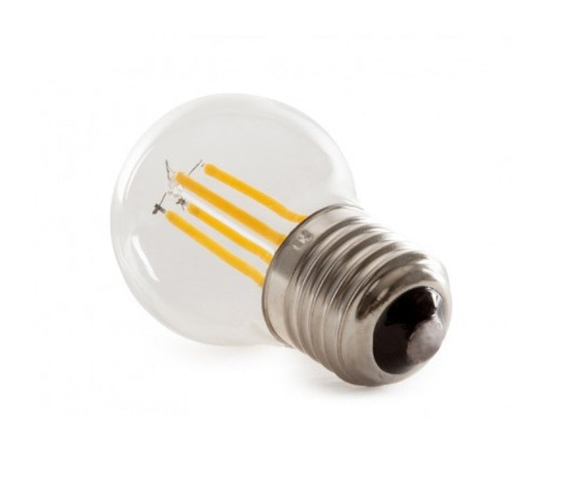 Lampadina LED Globo E27 G45 4W a filamento - luce calda naturale o fredda