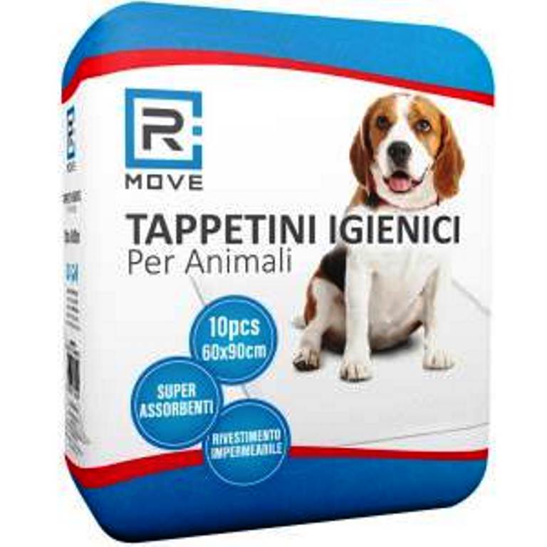 Tappetini igienici assorbenti per cani 60x90 cm con adesivi 10 pz