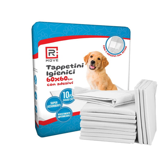 Tappetini igienici assorbenti per cani e gatti 60x60 cm 100 pz