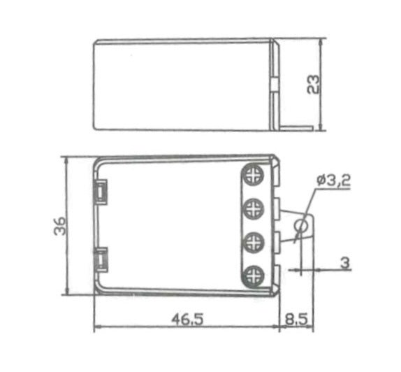 Rele ad impulsi meccanico 230V 10A 1NO - comando luci passo-passo