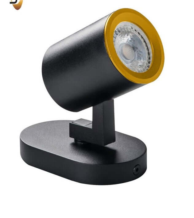 Portalampada GU10 orientabile da parete o soffitto - bianco o nero