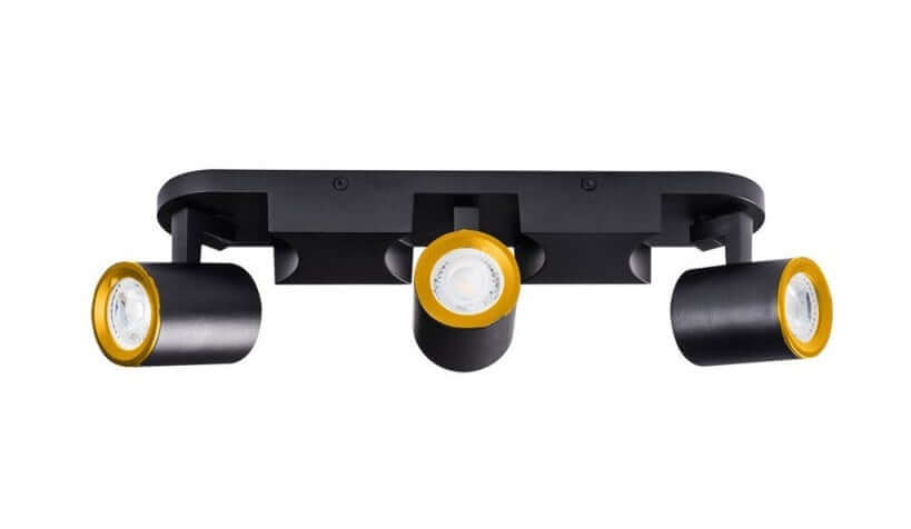 Applique GU10 da parete o soffitto con 3 teste orientabili - lampada direzionabile