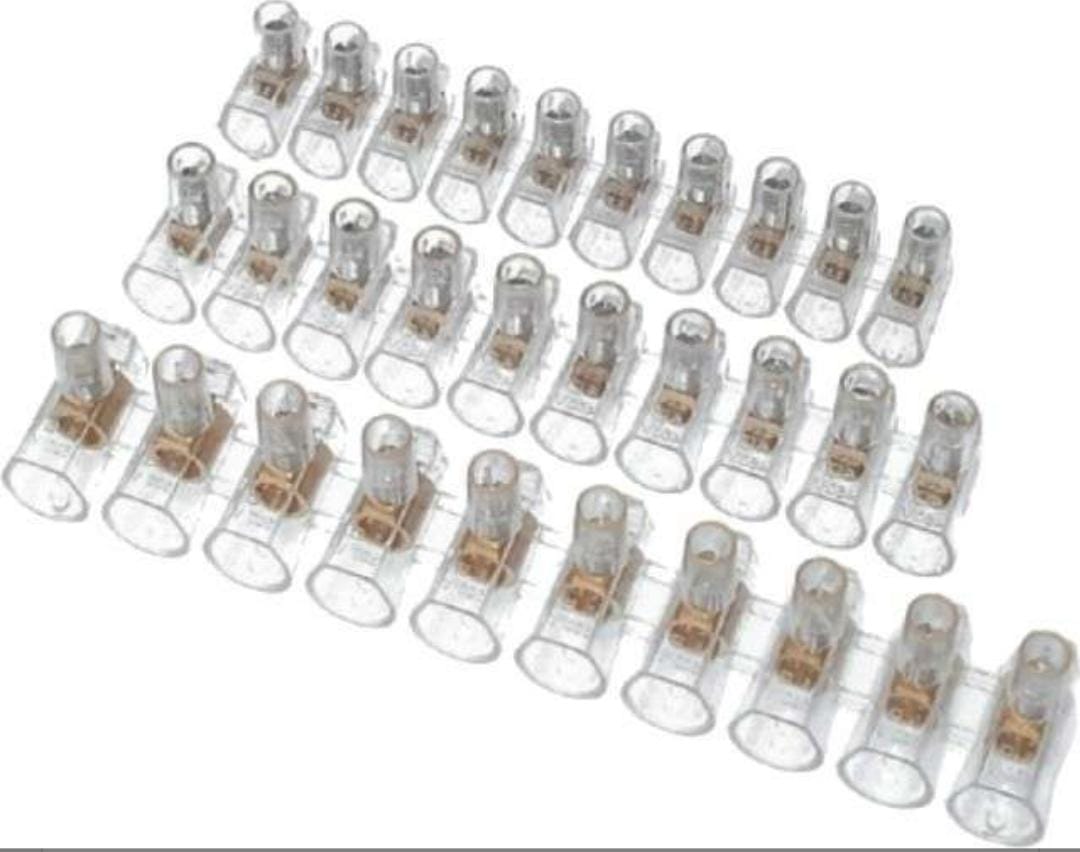 Morsettiera volante unipolare 10 mm trasparente 500V 57A confezione 5 pezzi