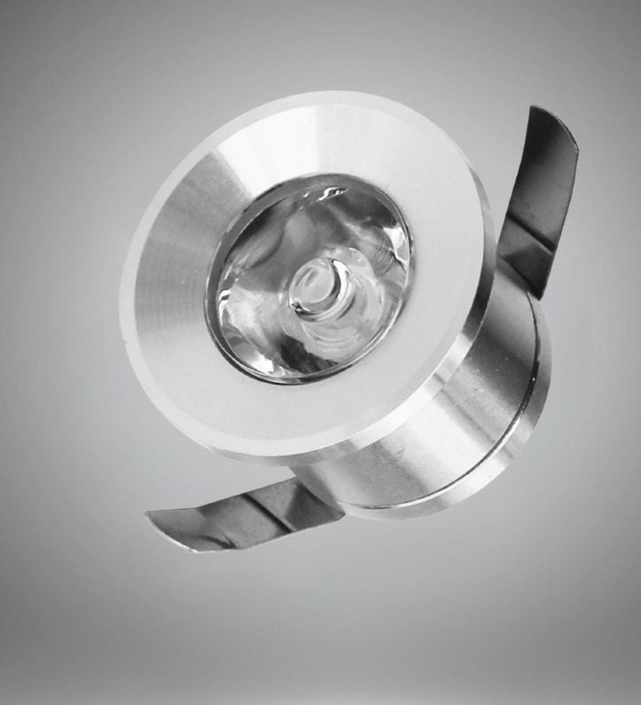 Mini faretto LED 1W da interno - punto luce di cortesia da incasso
